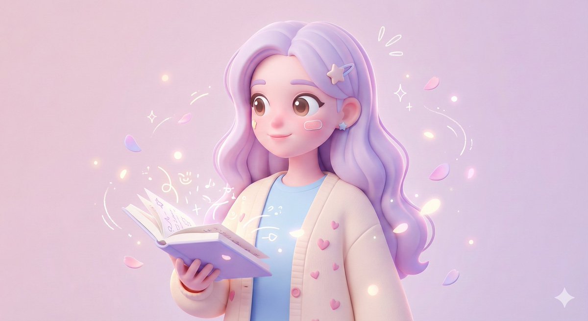 3D Polished Character Portrait (Pastel Anime Style) — output 1