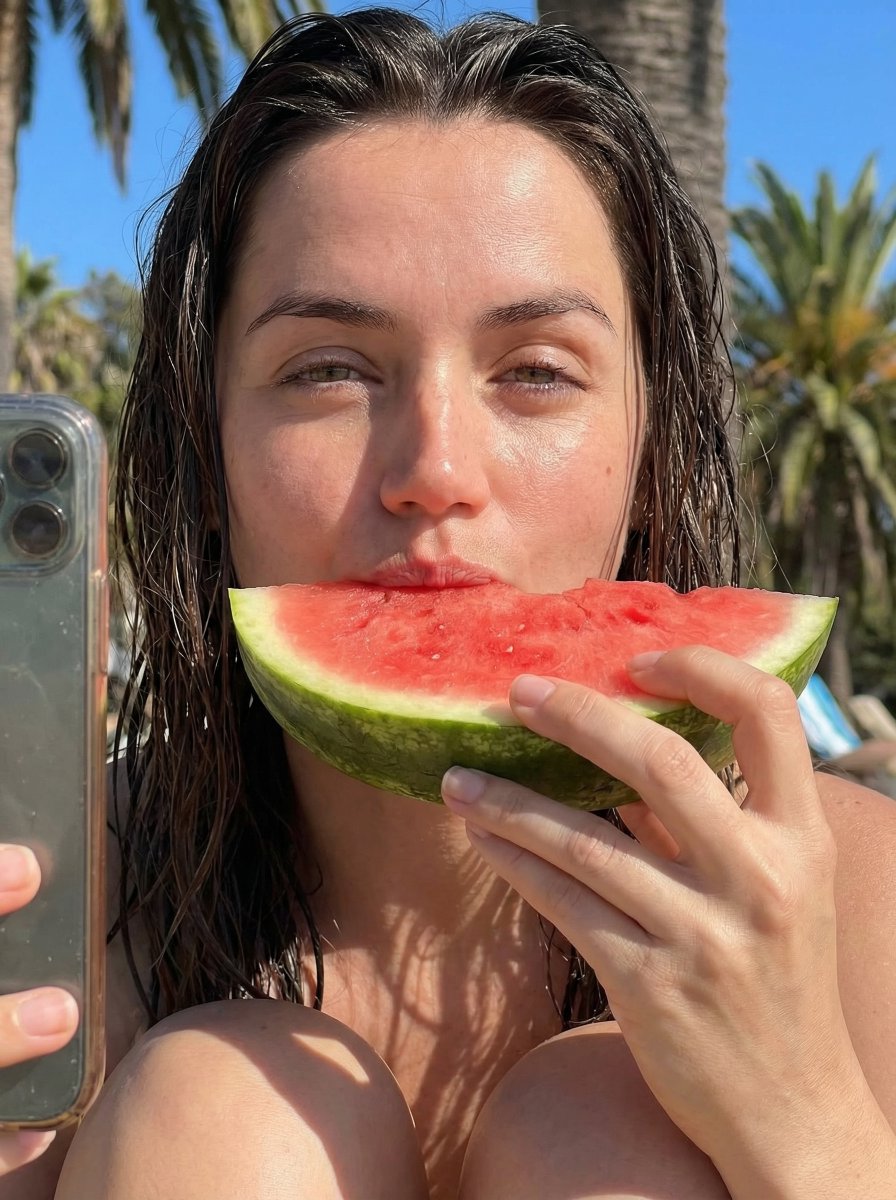 Profile / Avatar - Ana de Armas Summer Watermelon Selfie — output 1
