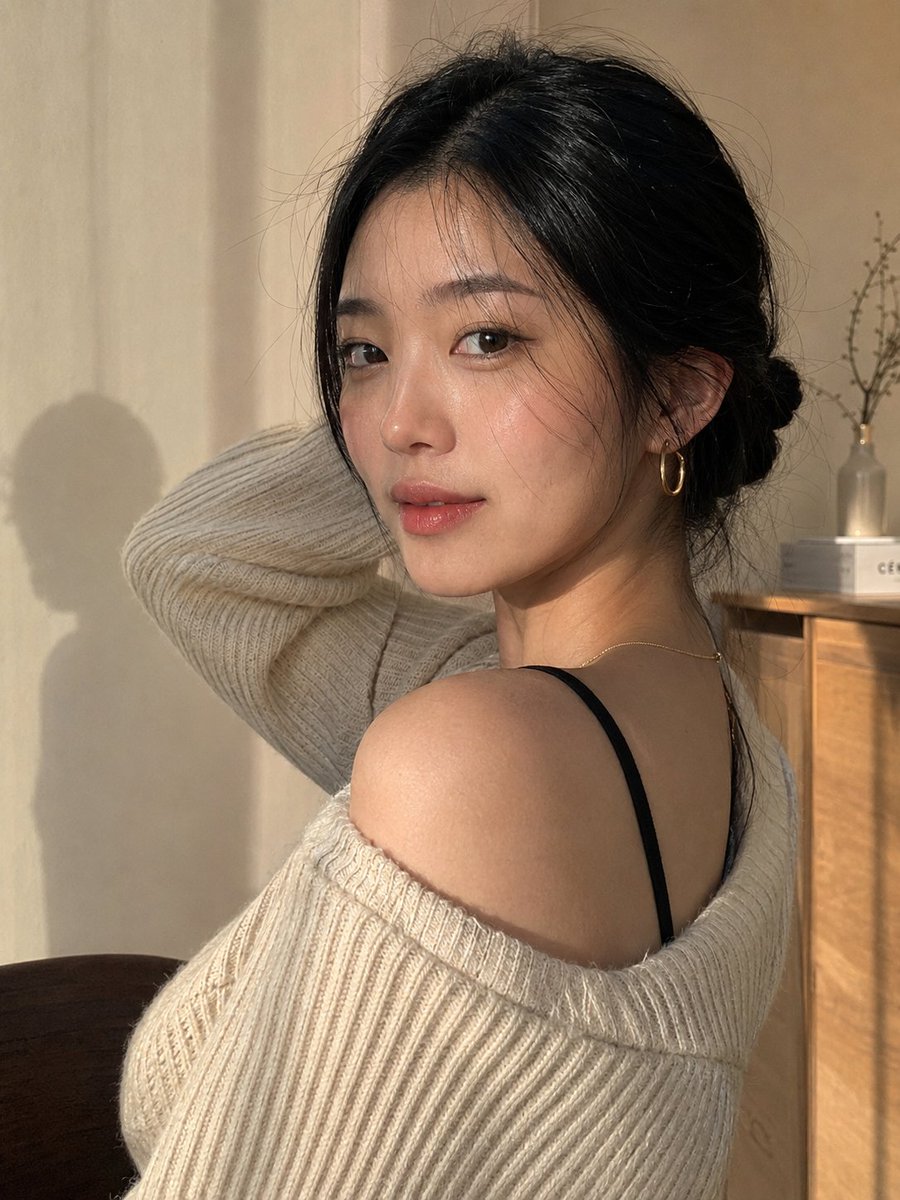 Profile / Avatar - Authentic Candid East Asian Portrait — output 1