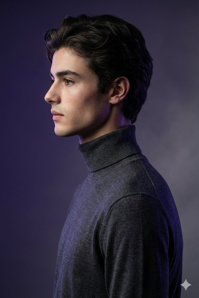 High-Fashion Studio Portrait with Identity Lock — output 1