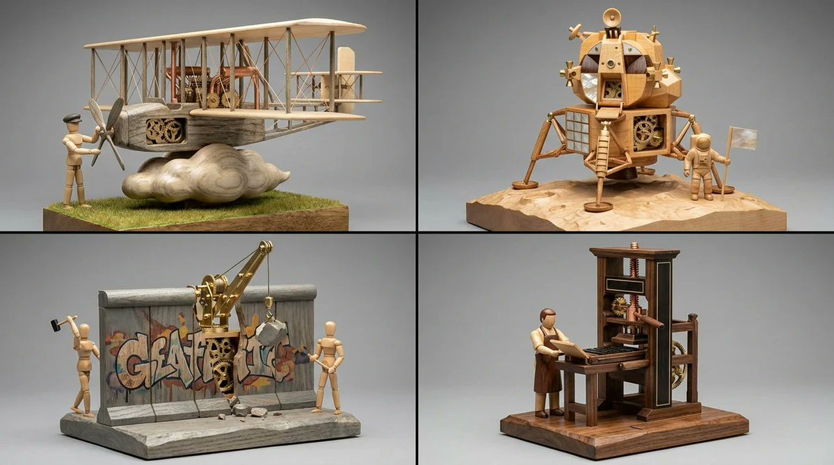 Game Asset - Woodpunk Kinetic Sculpture Automaton — output 1