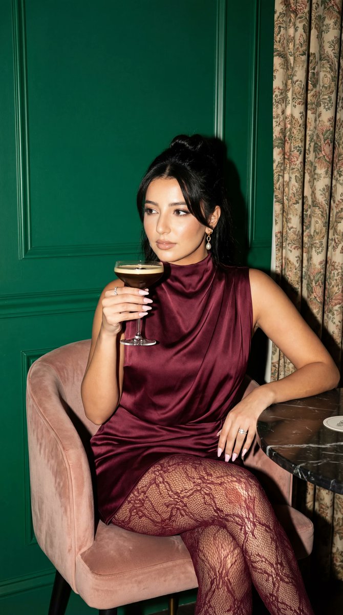 Product Marketing - Luxury Bar Editorial Portrait with Direct Flash — output 1