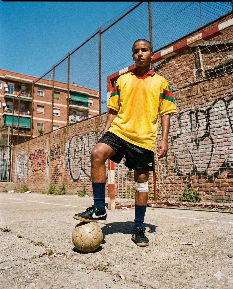 Hyper-Realistic Urban Soccer Bicycle Kick Action Shot — output 1