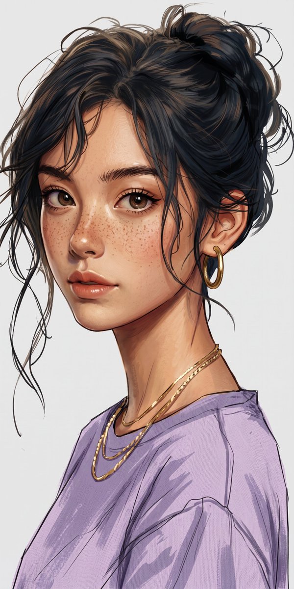 Comic / Storyboard - Sketch-Style Portrait Illustration — output 1