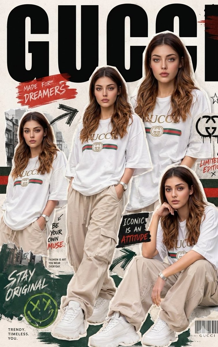 E-commerce Main Image - Urban Streetwear Fashion Collage Poster — output 1