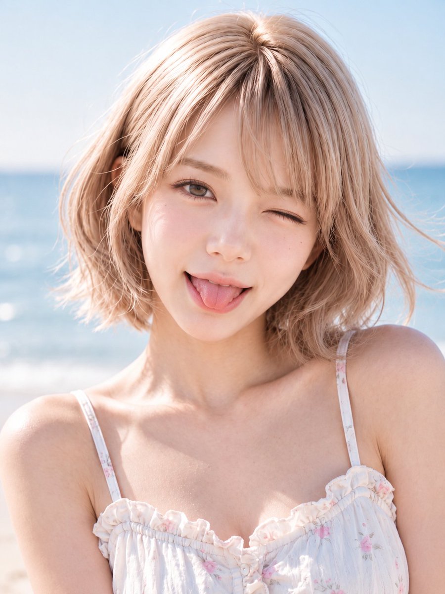 Profile / Avatar - Playful Wink Portrait Edit — output 1