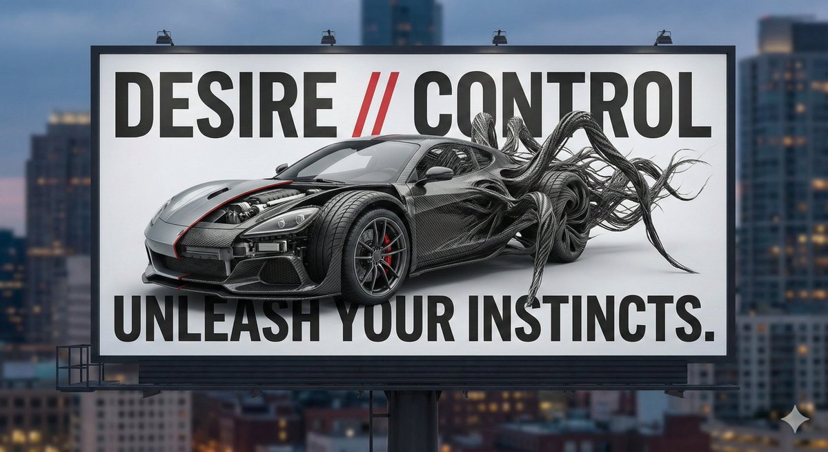 Advertising Visual Prompt: Sports Car Model Exploration — output 1