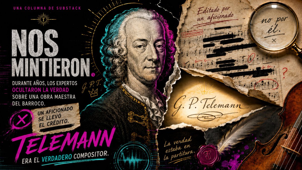 YouTube Thumbnail - Telemann Baroque Scandal Poster — output 1