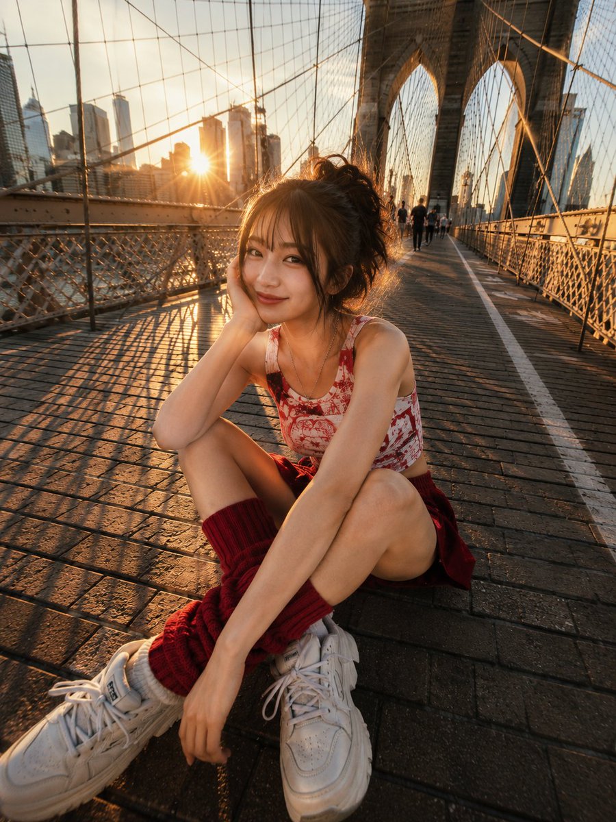 Social Media Post - Brooklyn Bridge Street Portrait — output 1