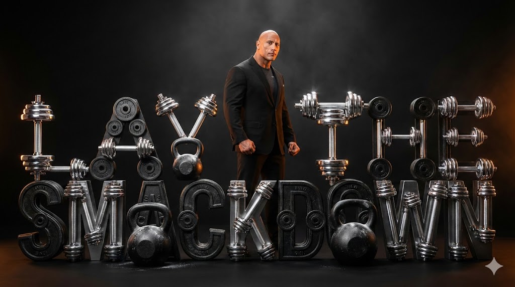 The Rock 'Lay the Smackdown' Cinematic Visual — output 1