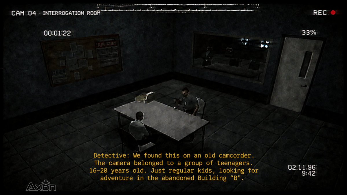Comic / Storyboard - CCTV Interrogation Room Horror Still — output 1