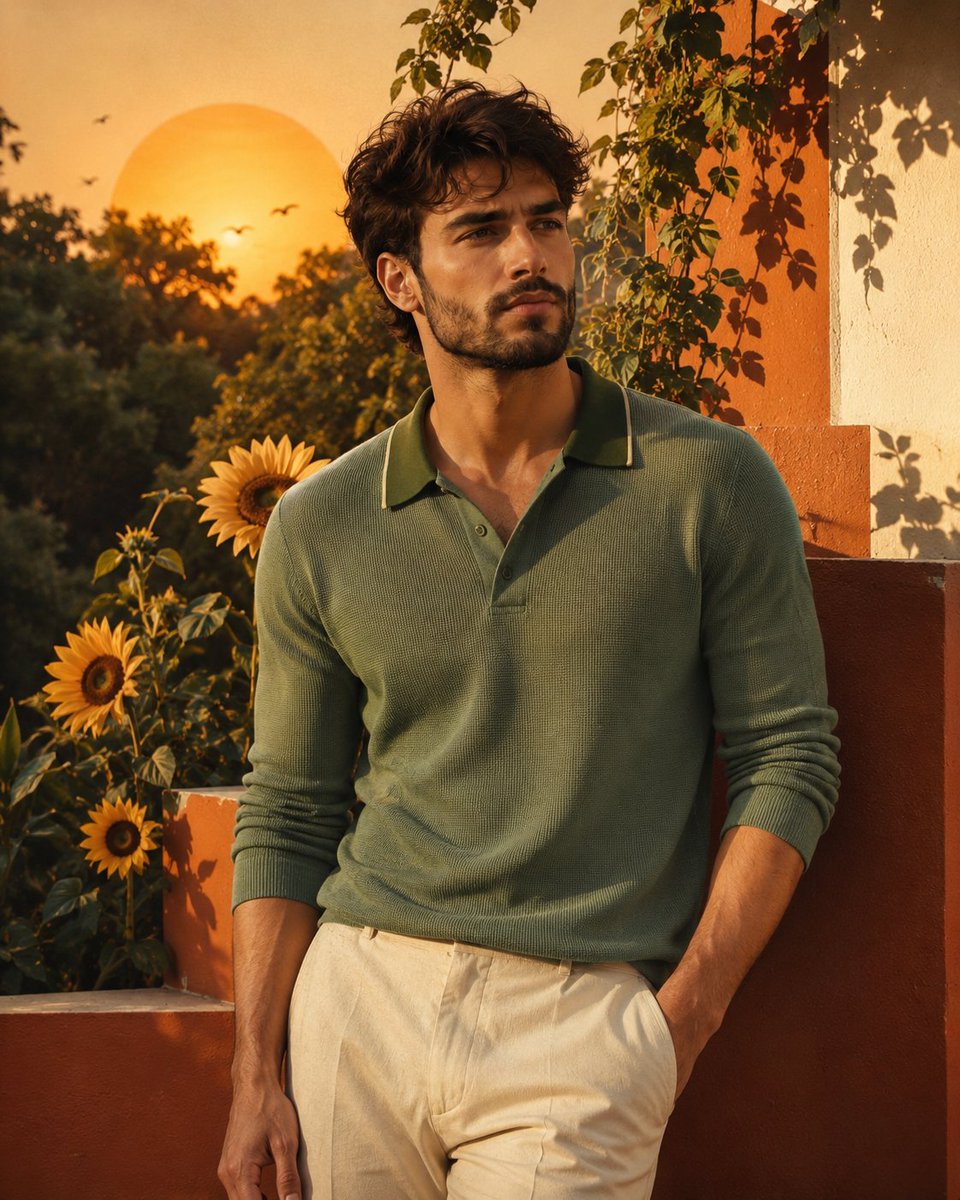 Profile / Avatar - Vintage Mediterranean Fashion Portrait — output 1