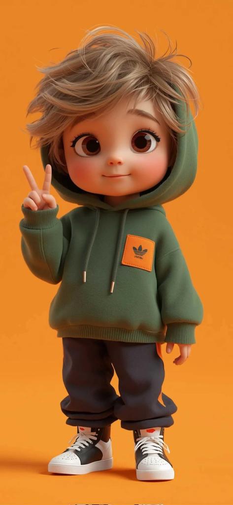 Game Asset - Pixar-Style 3D Chibi Boy Character — output 1