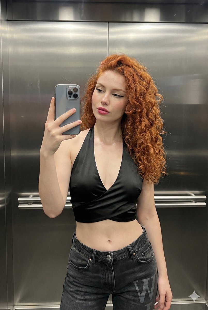 Elevator Mirror Selfie (Streetwear Chic) — output 1