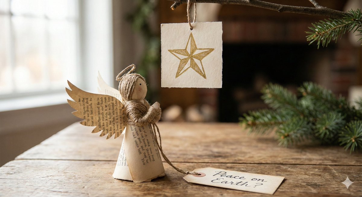 Small Angel Figure with Text Overlay — output 1