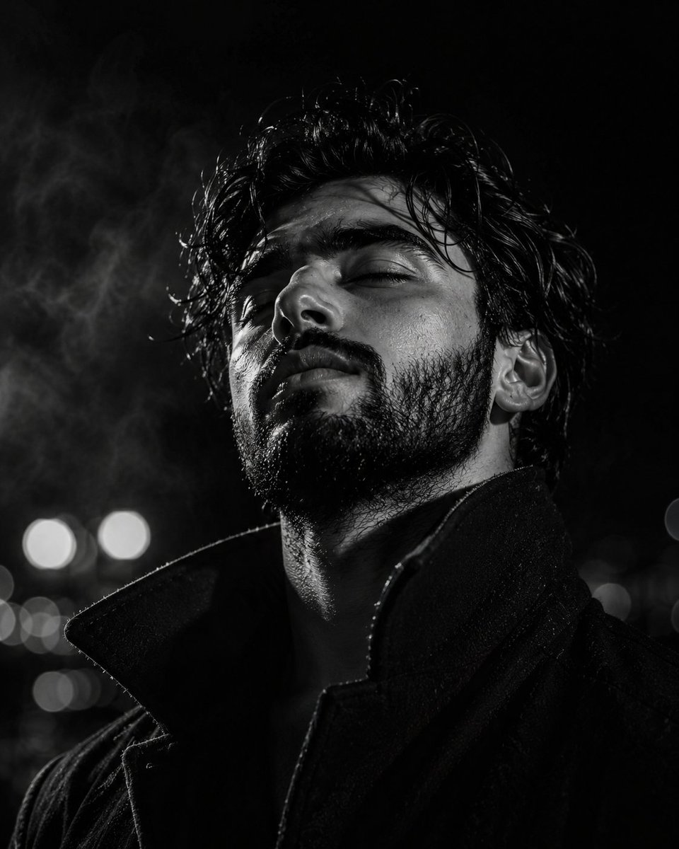 Profile / Avatar - Cinematic Noir Male Portrait — output 1