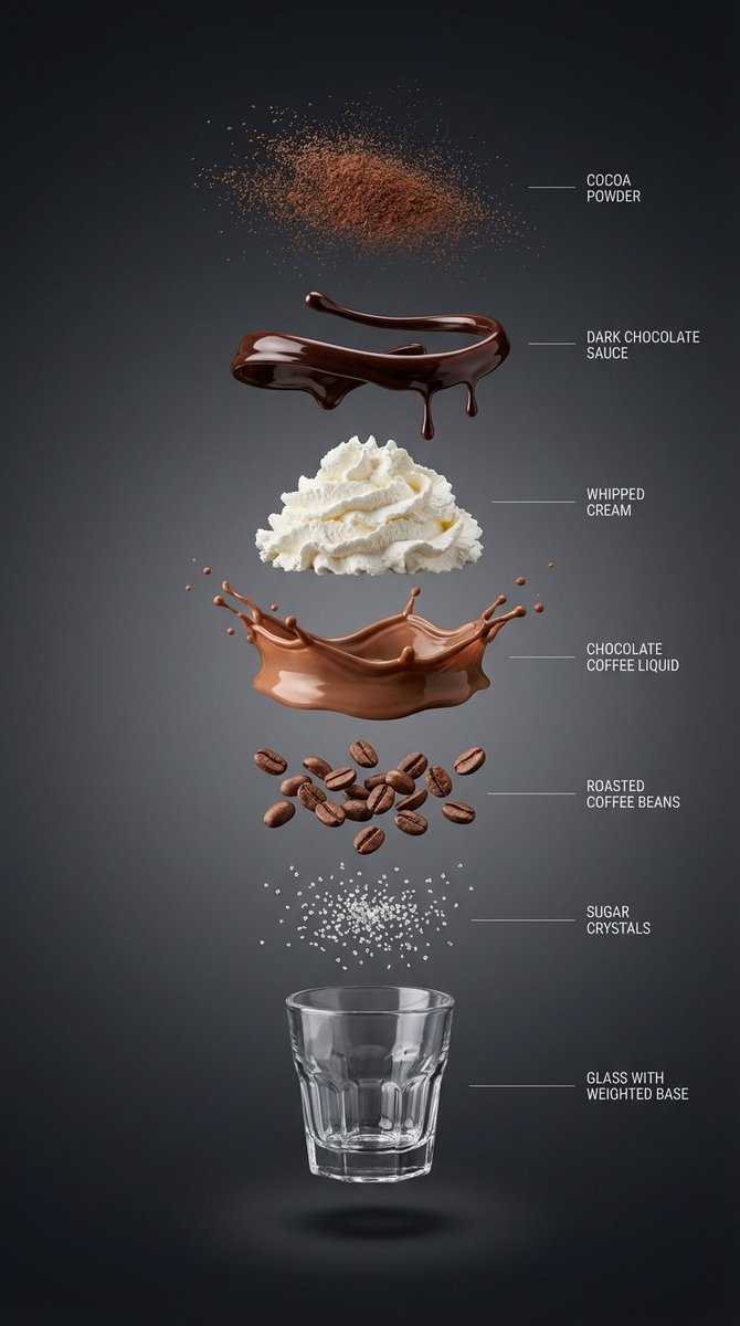 E-commerce Main Image - Exploded View Infographic Prompts for Coffee and Milkshakes — output 1
