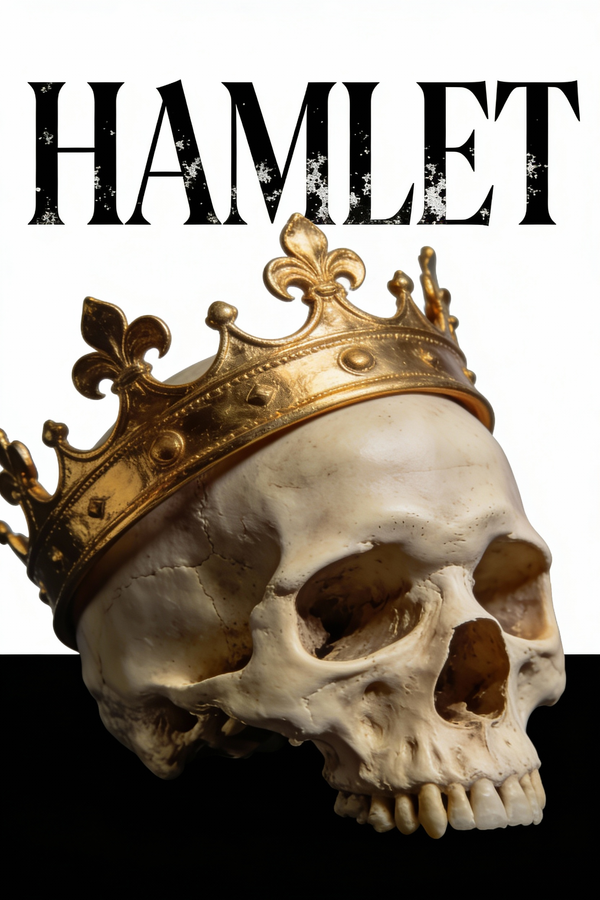 Dramatic Minimalist Hamlet Poster — output 1