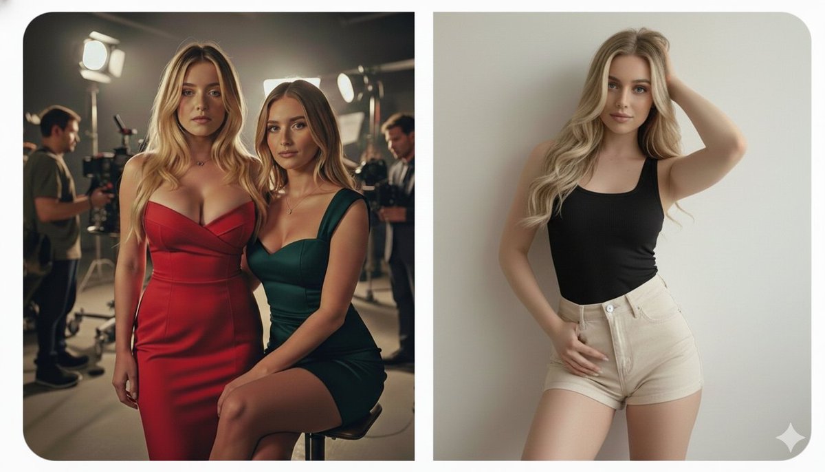 Professional Studio Photoshoot Prompt (Sydney Sweeney Inspired) — output 1