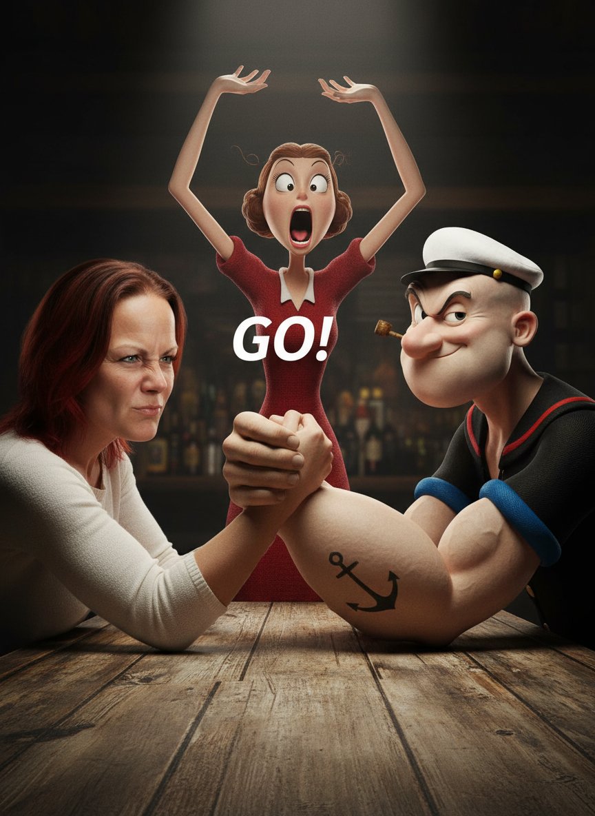 Image-to-Image Transformation: Arm Wrestling with Popeye — output 1