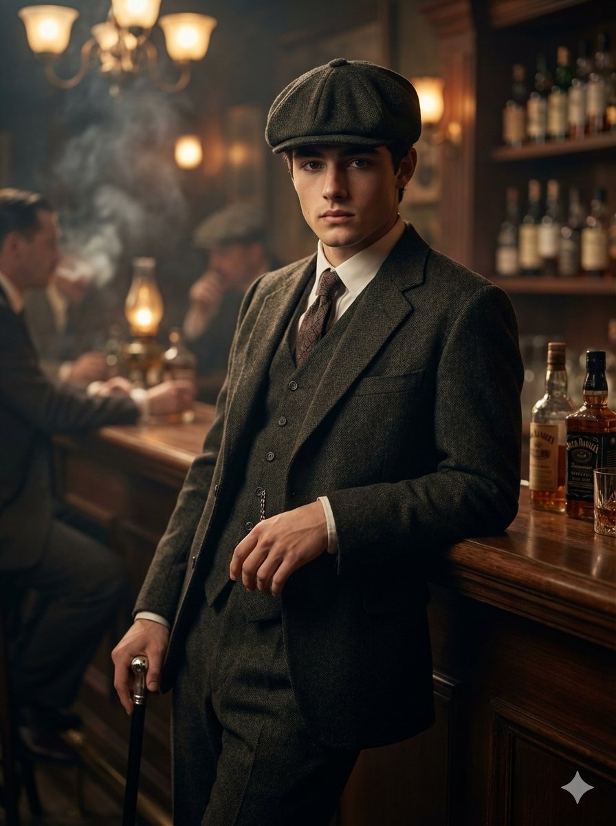 Peaky Blinders Inspired Cinematic Portrait — output 1