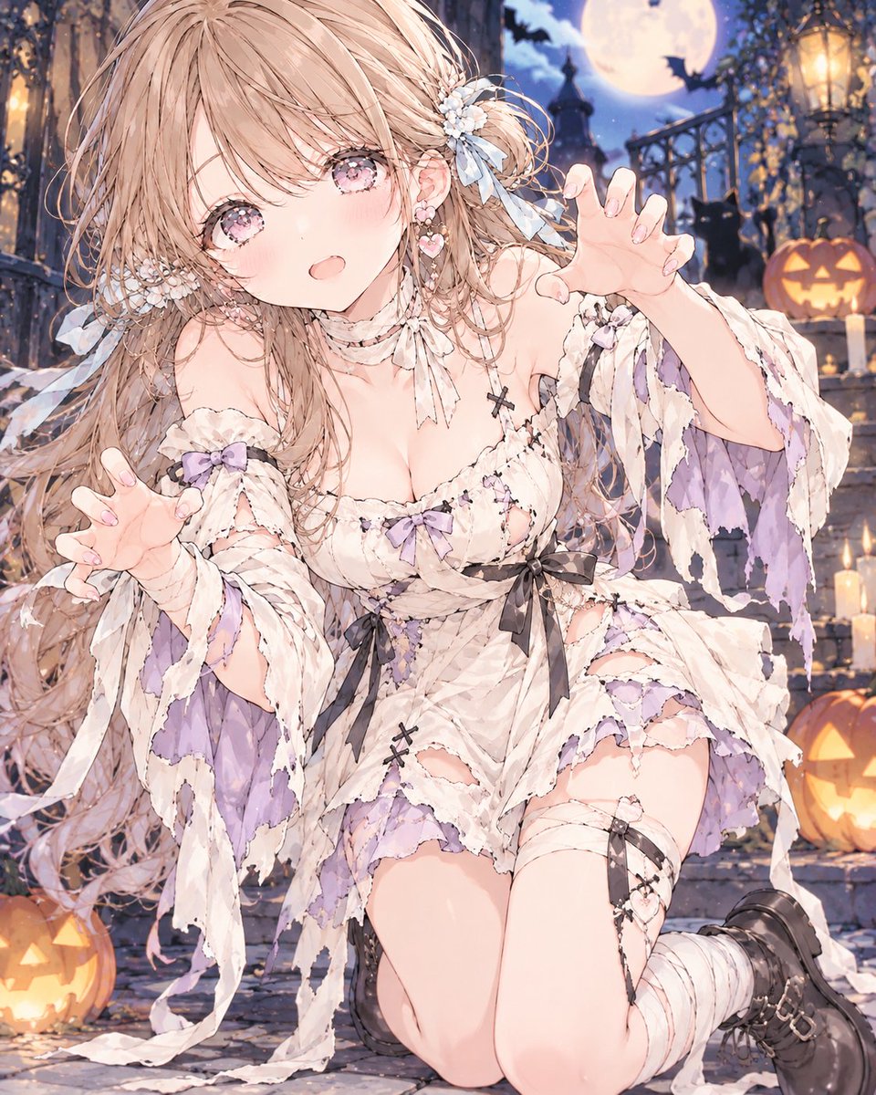 Social Media Post - Halloween Zombie Girl Outfit Prompt
