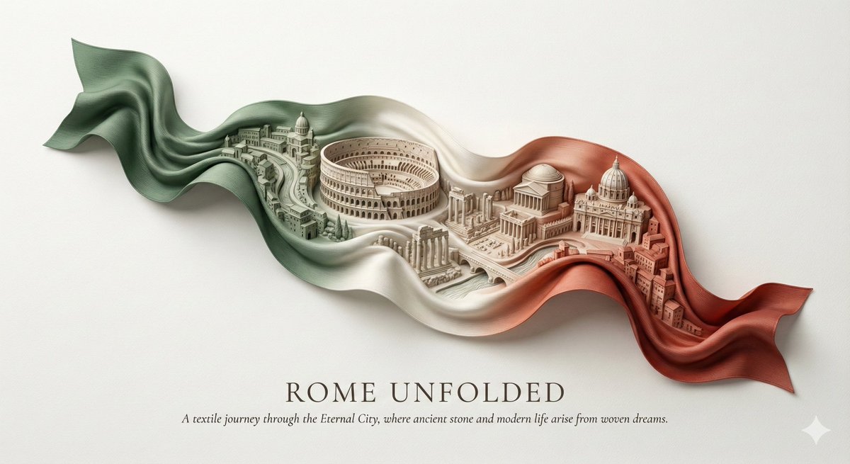City Ribbon Poster Design Prompt — output 1