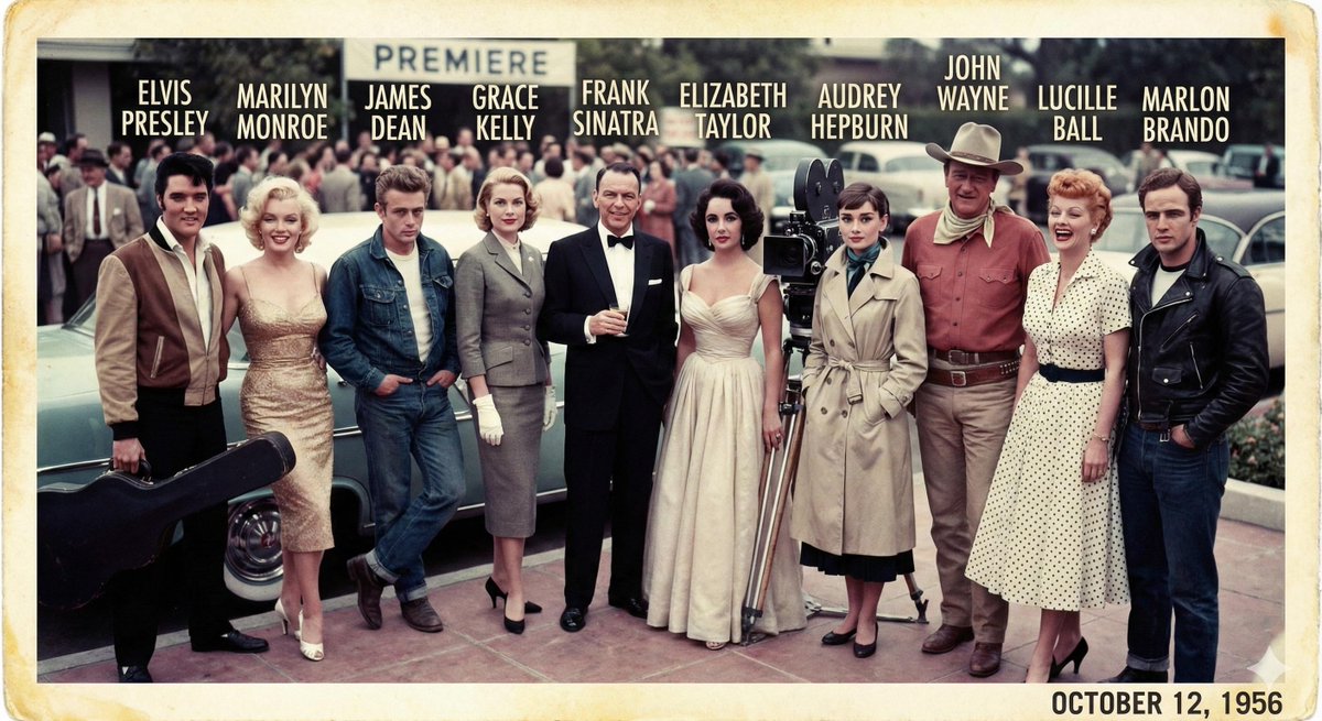 1956 Famous People Group Photo — output 1