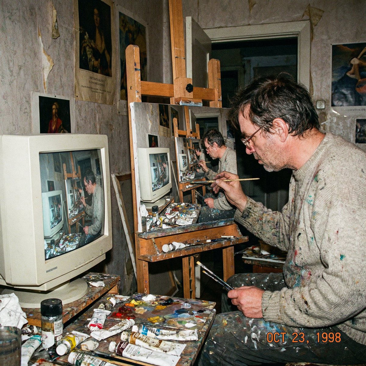 Recursive artist photograph from 1998 — output 1