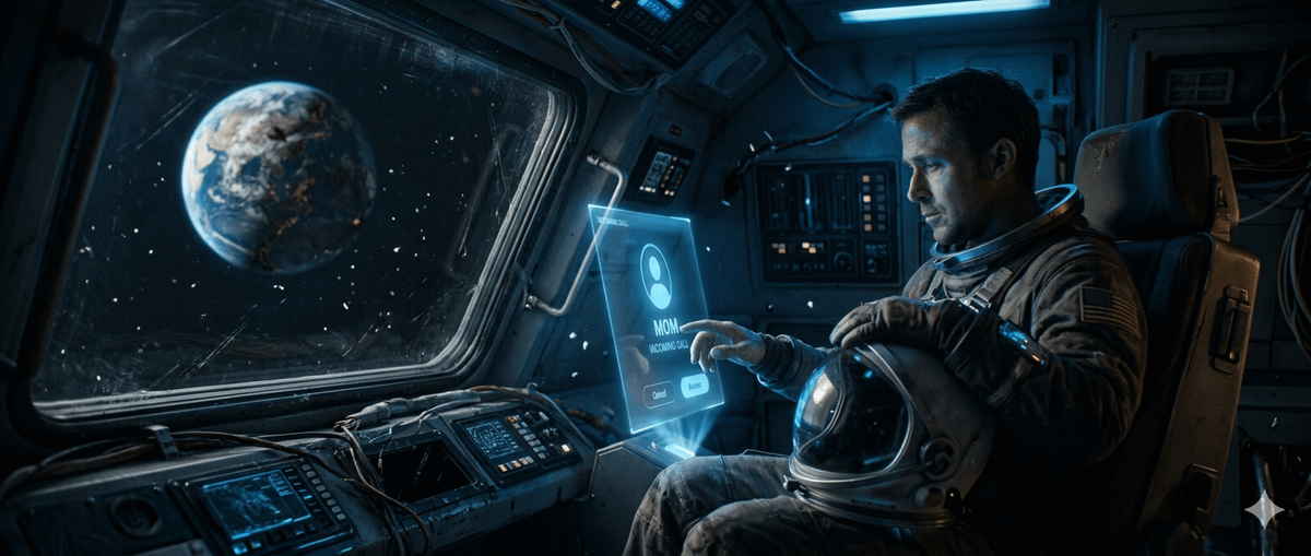 YouTube Thumbnail - Cinematic Astronaut on Damaged Spacecraft — output 1