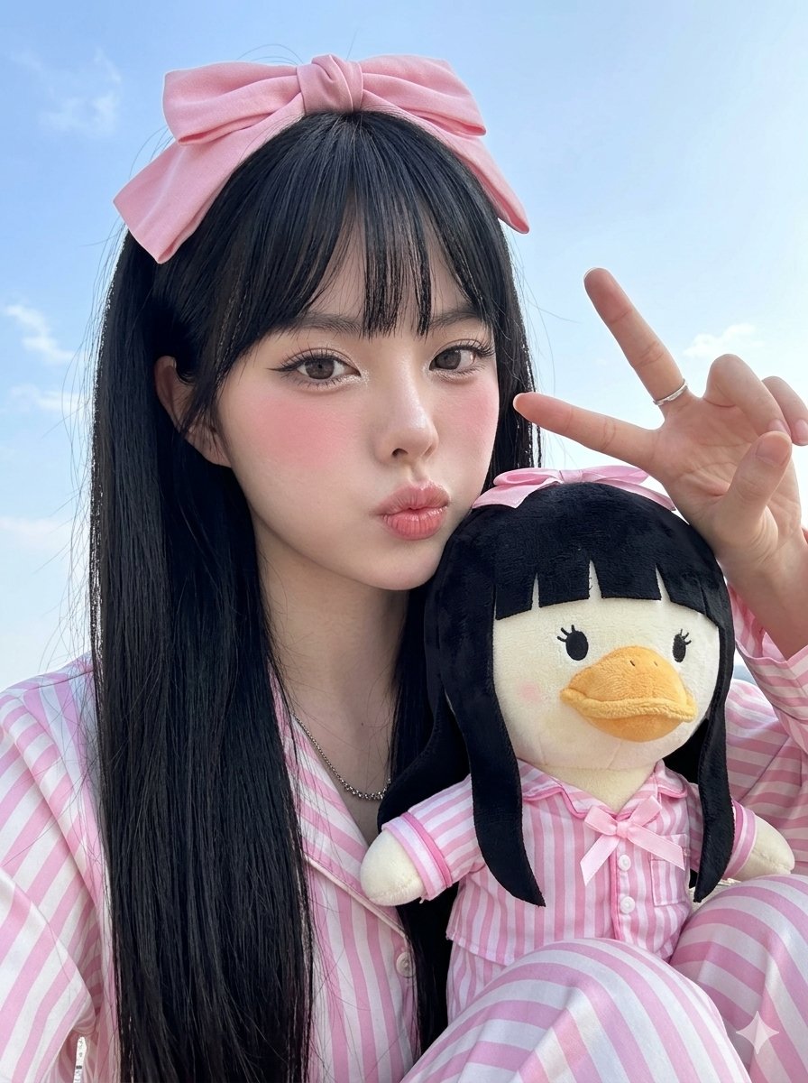 Profile / Avatar - Duck Mascot Pajama Portrait — output 1