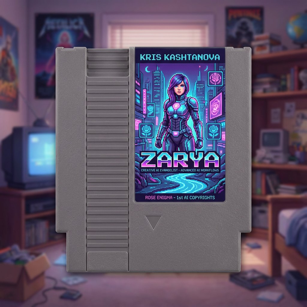 Turn a social bio into a NES cartridge cover — output 1