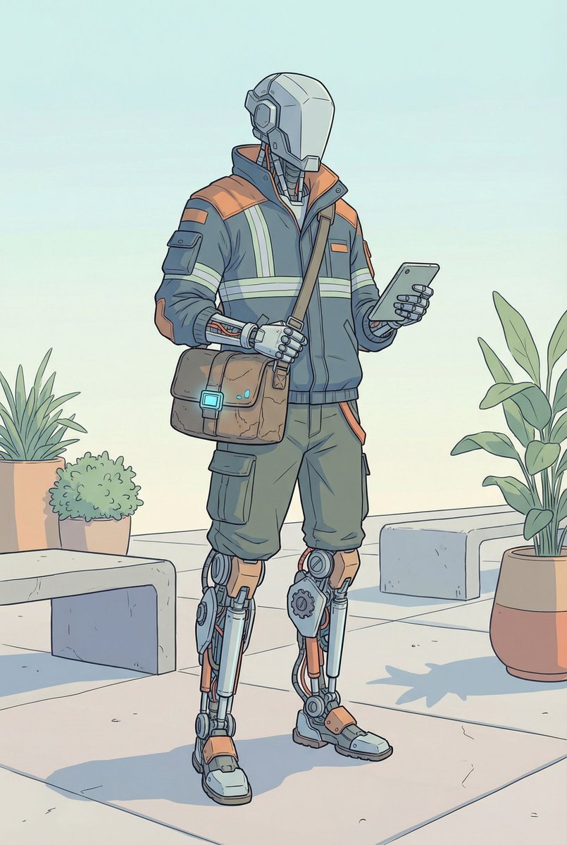 Game Asset - Humanoid Mech Generator for Urban Life — output 1