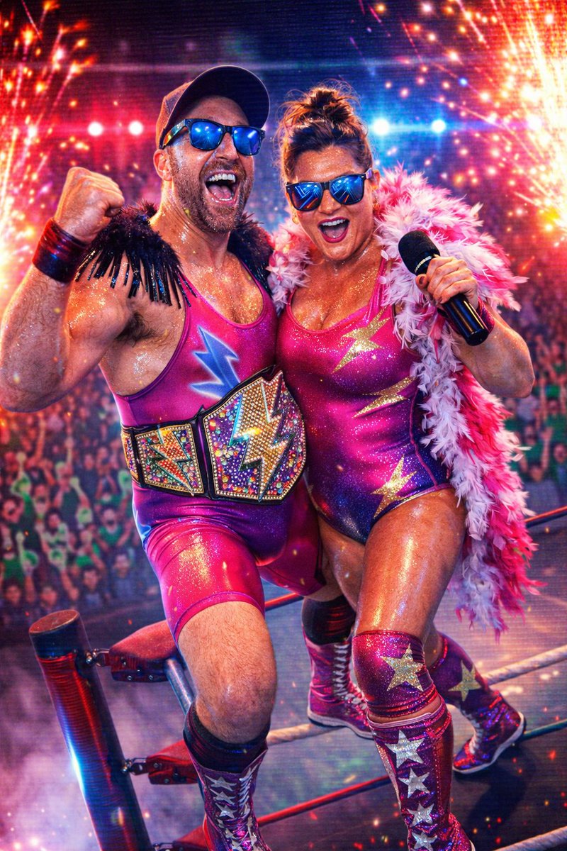 Glitter-Bomb Pro-Wrestling Idol Recasting Prompt — output 1