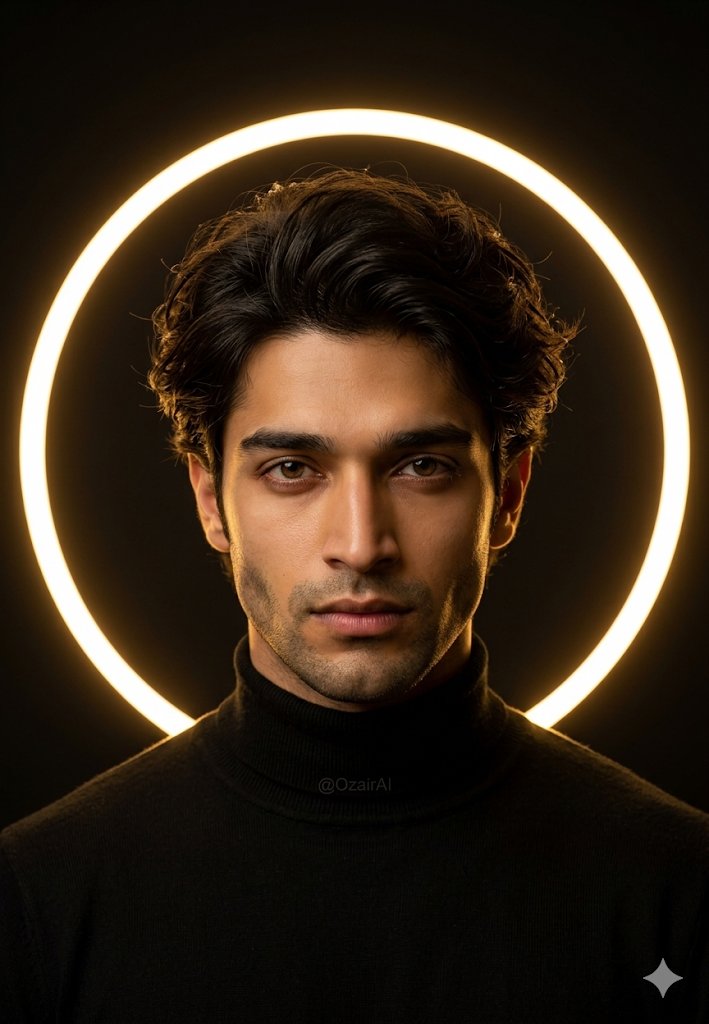 Profile / Avatar - Sacred Geometry Halo Portrait — output 1