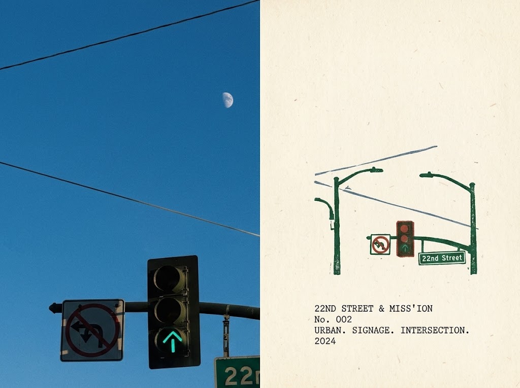 Infographic / Edu Visual - Urban Intersection Photo and Sketch Diptych — output 1