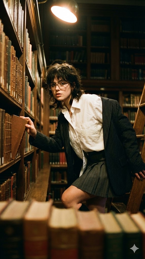 Vintage Dark Academia Editorial Portrait Prompt — output 1