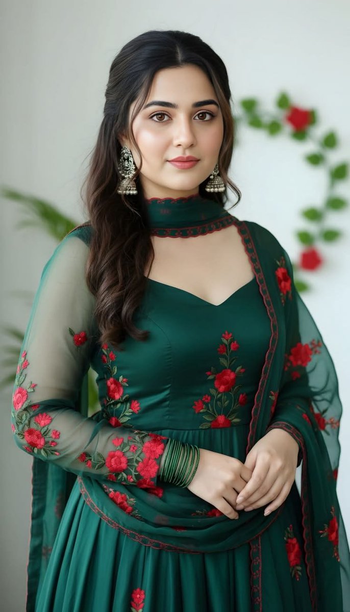 Product Marketing - South Asian Woman in Emerald Outfit — output 1