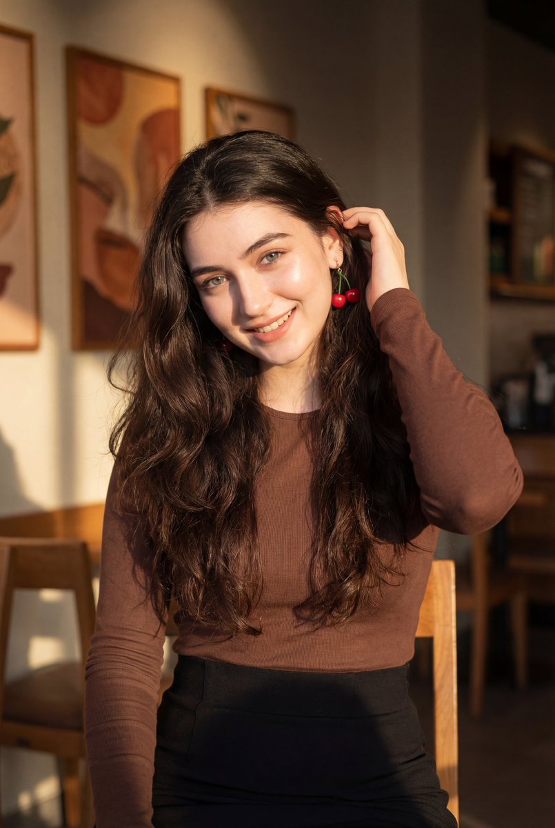 Profile / Avatar - Golden Hour Portrait of a Smiling Young Woman — output 1