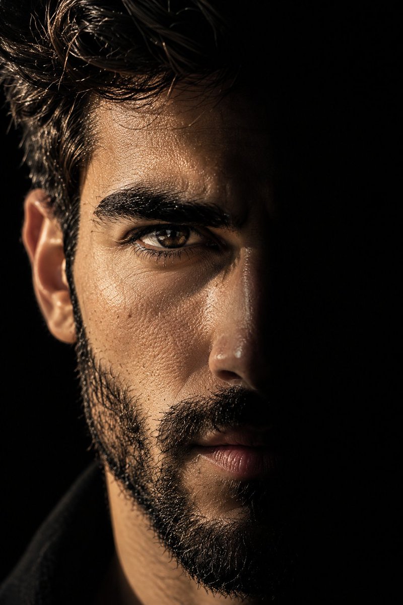 Product Marketing - Luxury Perfume Chiaroscuro Portrait — output 1