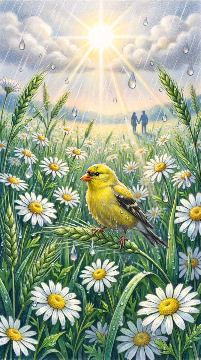 Comic / Storyboard - Vibrant Colored Pencil Bird Illustration — output 1