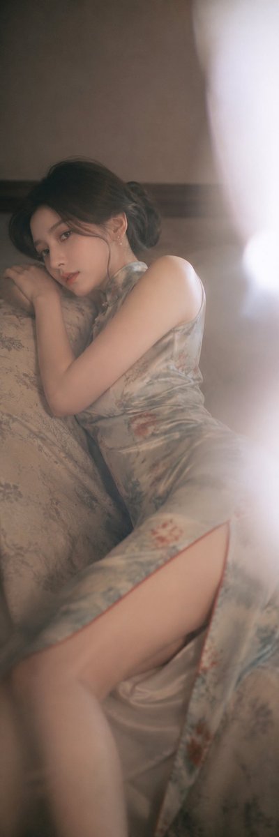 Product Marketing - Dreamy Vertical Qipao Sofa Portrait — output 1