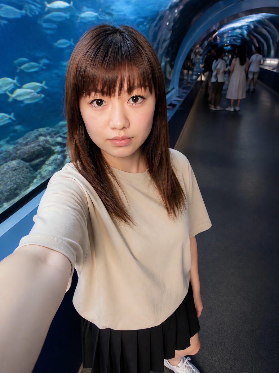 Profile / Avatar - Aquarium Tunnel Selfie Photography — output 1