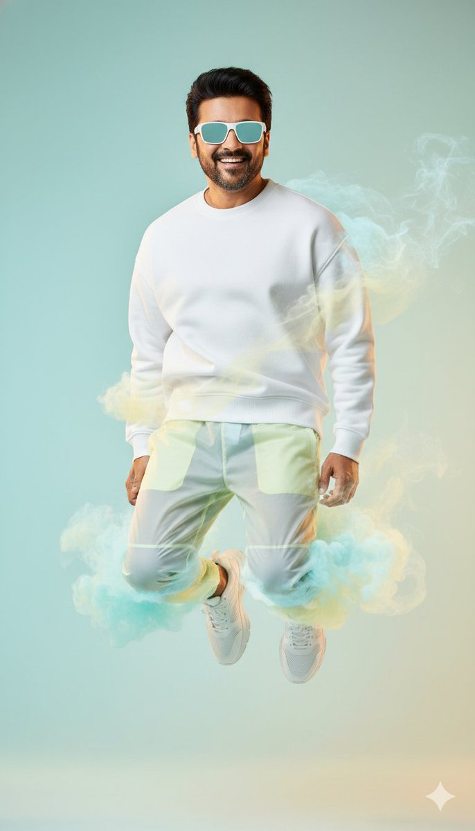High-Fashion Sportswear Editorial Jump Shot — output 1
