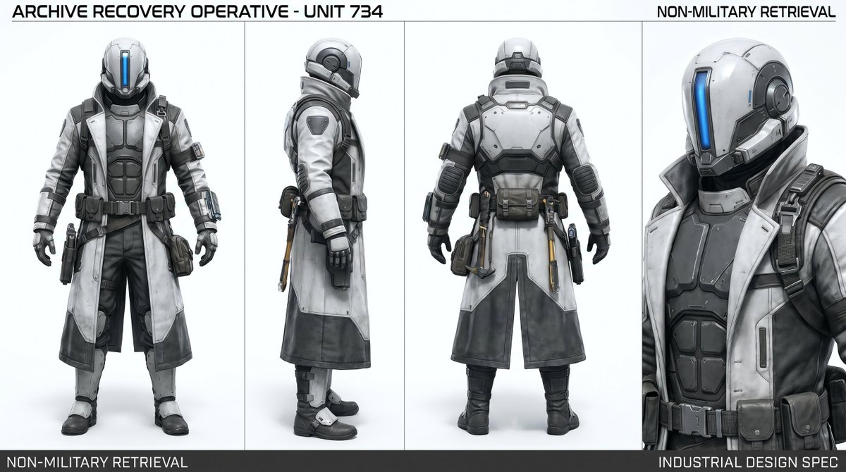 Game Asset - Archive Recovery Operative Character Sheet — output 1