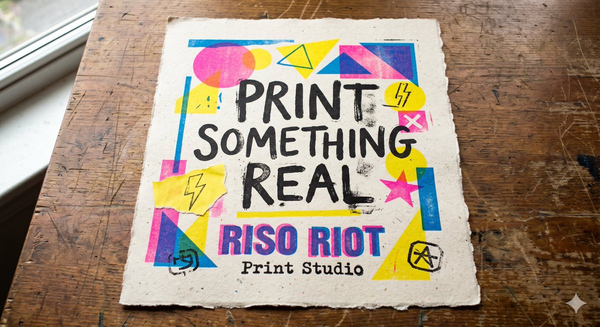 Product Marketing - Tactile Risograph Studio Poster — output 1