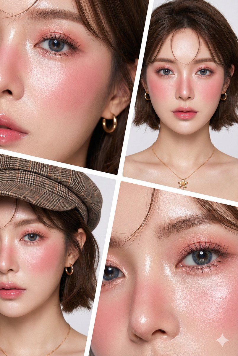 Hyper-Realistic Korean Beauty Editorial Collage — output 1