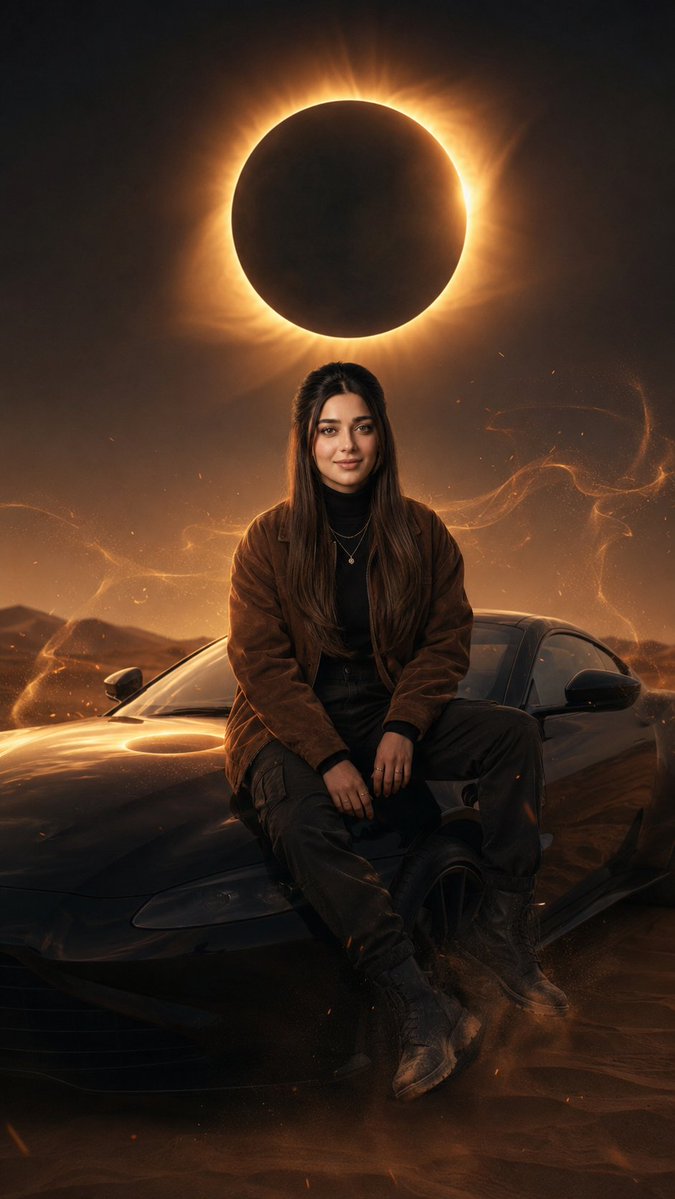 Product Marketing - Desert Solar Eclipse Fashion Editorial — output 1