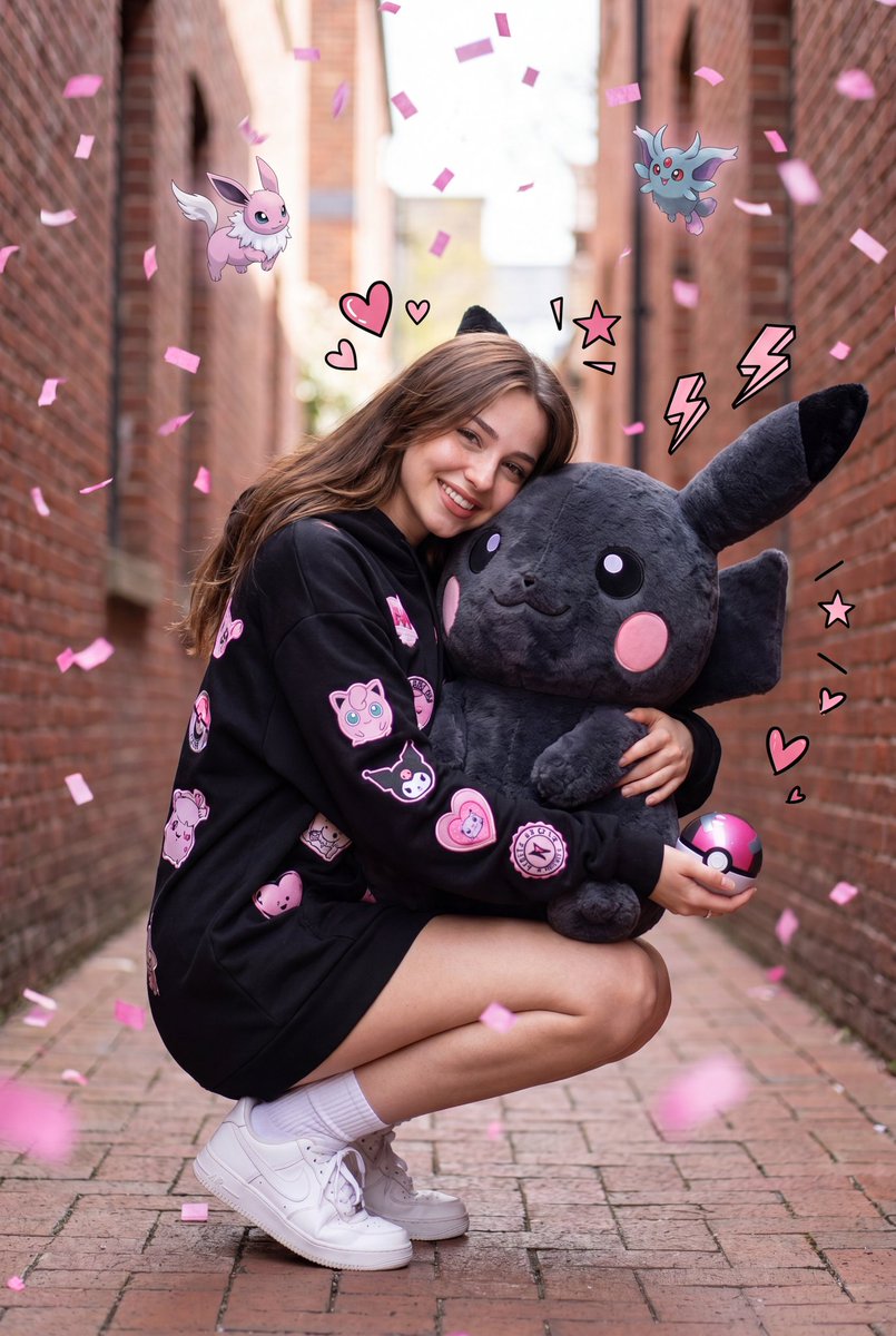 Profile / Avatar - Kawaii Alleyway Portrait with Giant Pikachu — output 1