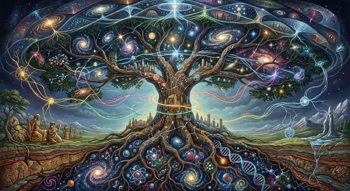 Abstract illustration of the structure of this world — output 1